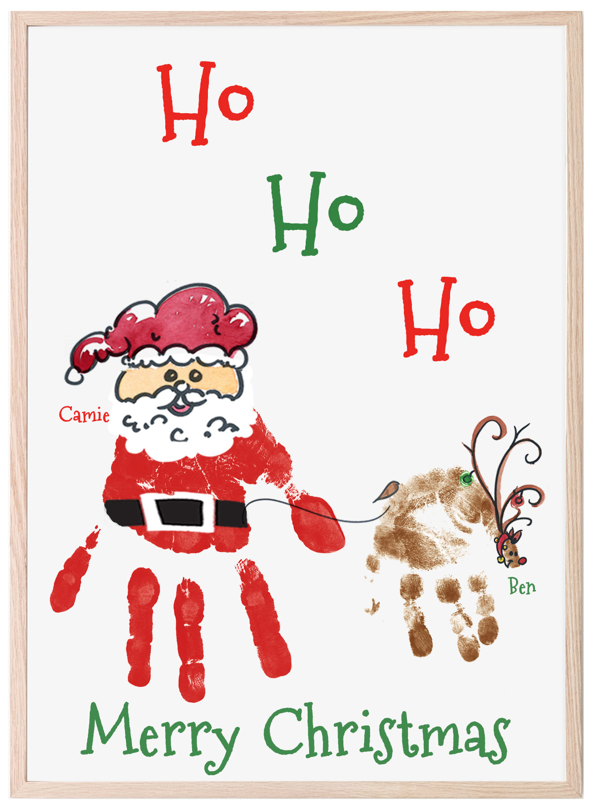 Santa and Reindeer Mug – Prints & Clay